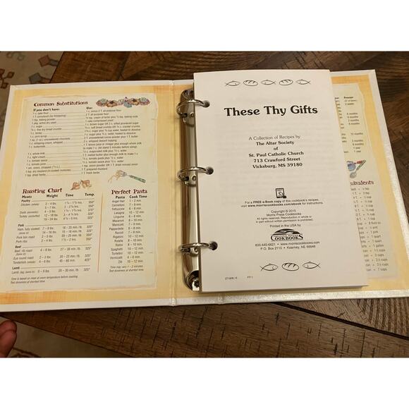 Church Cookbook, "These Thy Gifts" Recipes The Alter Society, Mississippi South - Picture 6 of 8